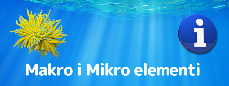 Mikro in makro elementi v morskem akvariju